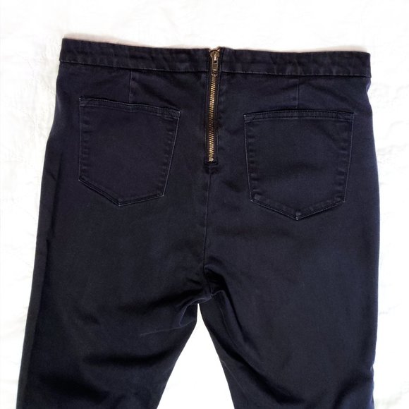 J. Crew Dannie Navy Blue Pants with Back Zipper - Picture 5 of 7
